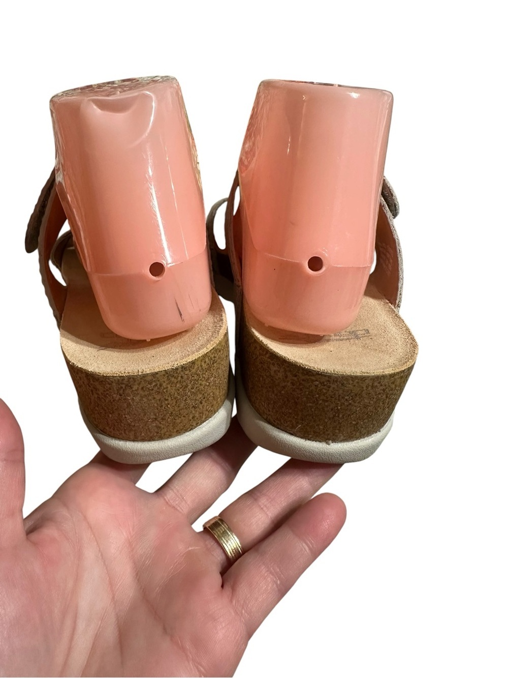 Dansko Ivory Maddy Slip-on Nubuck Leather Wedge Sandal Shoe - Picture 8 of 10